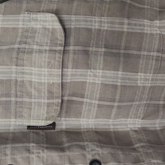 Weatherproof Men's Button Down Shirt, XL, Tan, Plaid, One Pocket, Mesh on Back - Picture 2 of 7